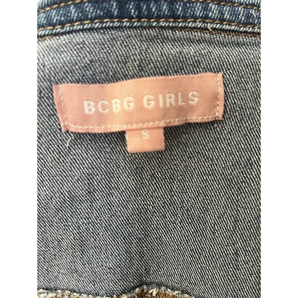 BCBG Girls  Size S Denim Jacket Vest Blue - Picture 3 of 3